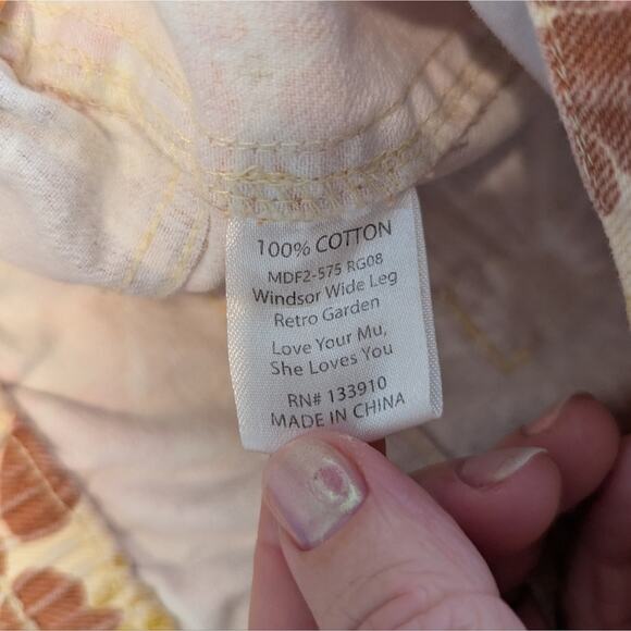 Show Me Your MuMu Retro Garden Windsor Wide Leg Pants Size 30 - Picture 7 of 8